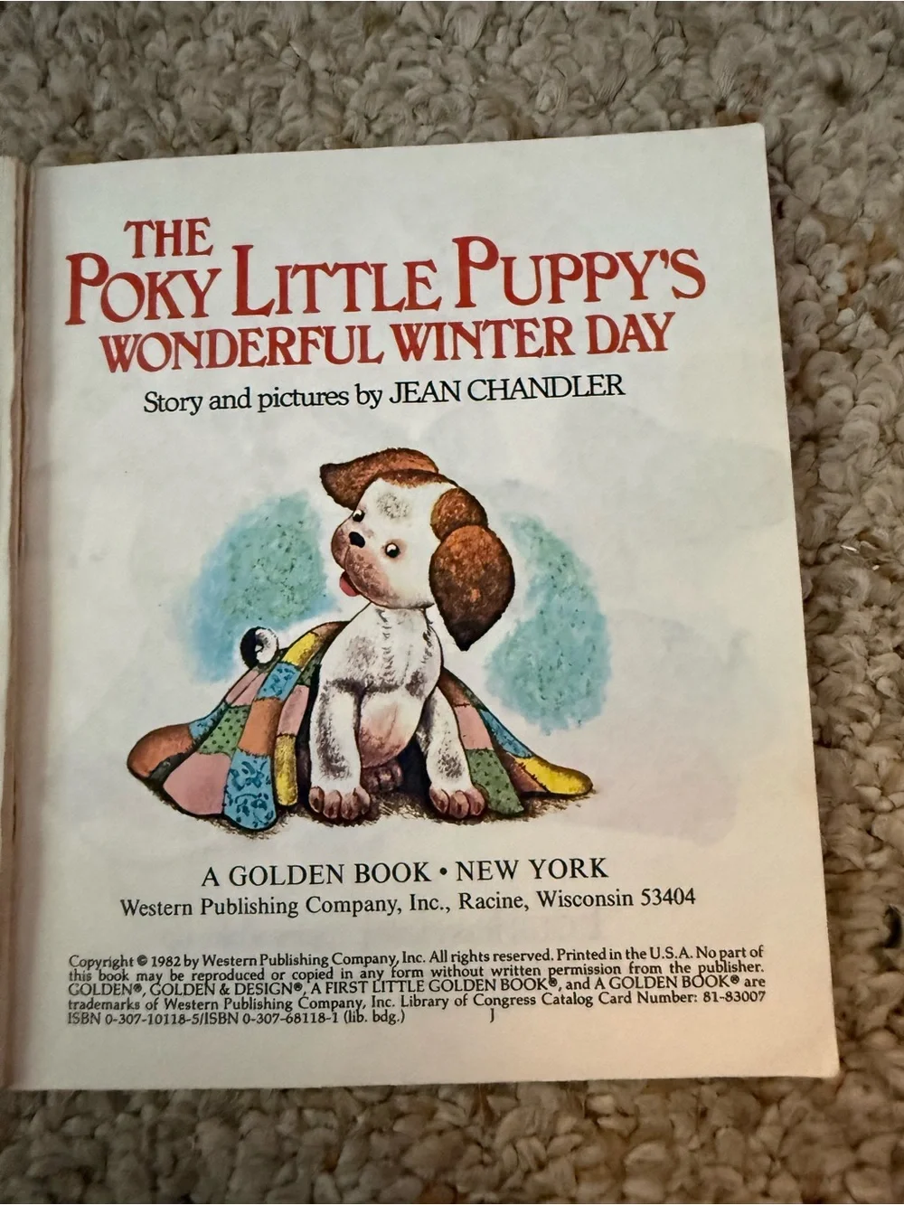 Little Golden Book: The Poky Little Puppy's Wonderful Winter Day - Blue